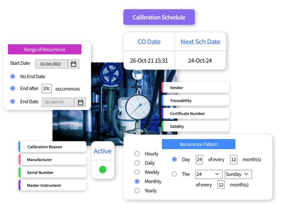 AI-powered MaintWiz CMMS defines calibration schedules, auto-generates calibration orders on due dates, optimizing resource management & ensuring compliance.