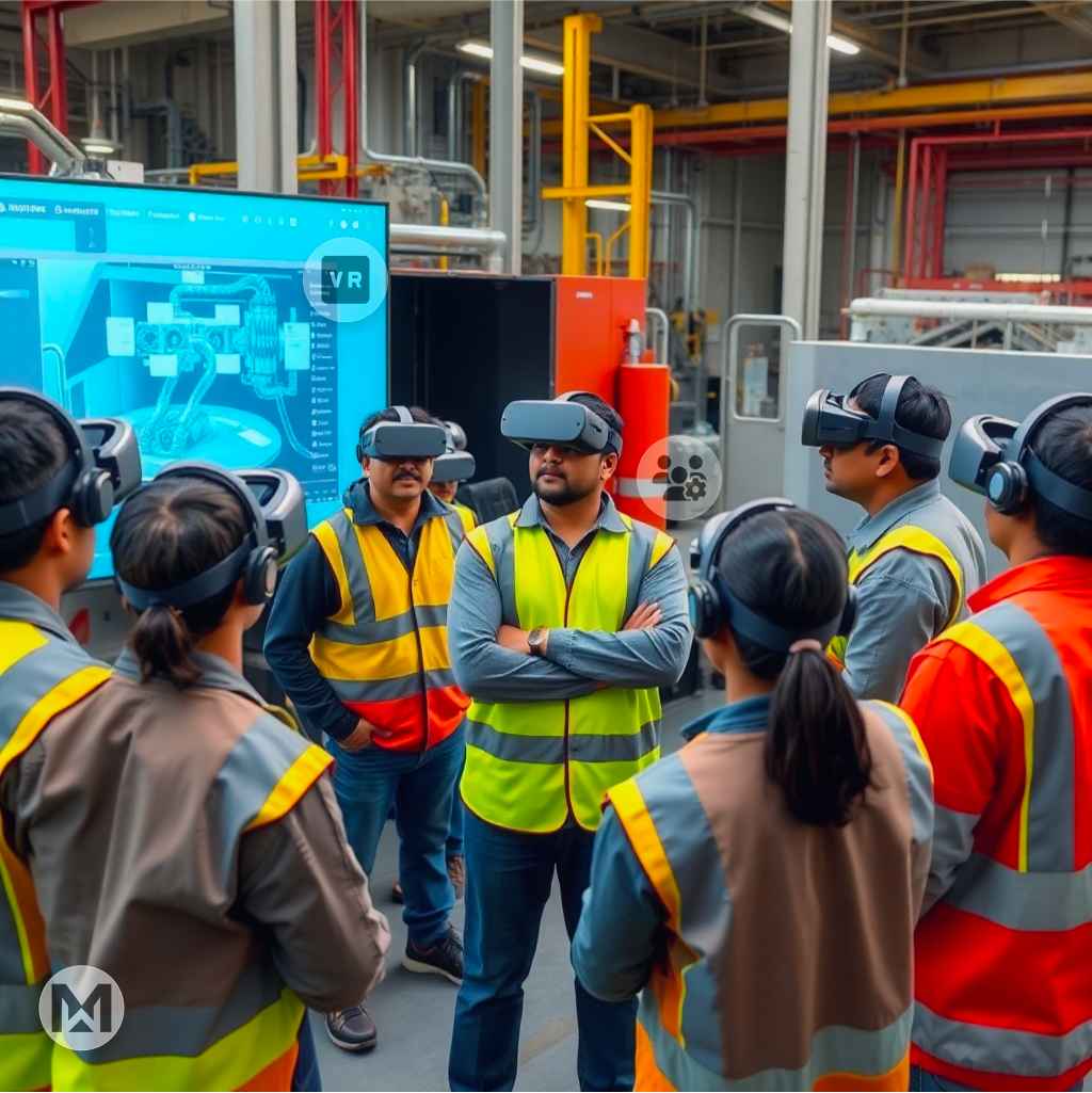 Use AR and VR to provide immersive training experiences and guide maintenance technicians.