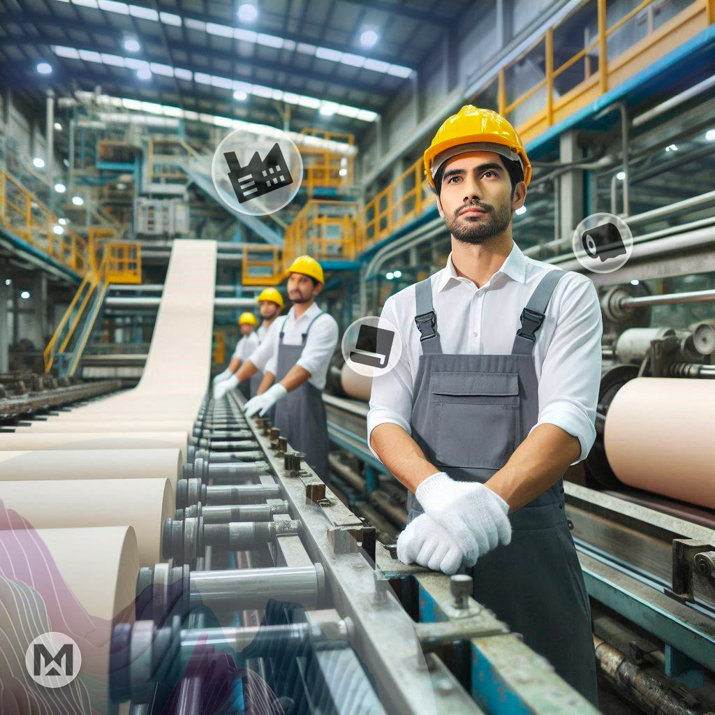 State-of-the-art paper manufacturing with hi-tech machines. AI-Powered MaintWiz CMMS provides predictive maintenance, minimizing unexpected failures.